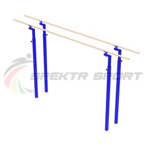 Купить Брусья гимнастические мужские массовые со стеклопластиковыми жердями (уличн. под бетонирование) в Электроугли 