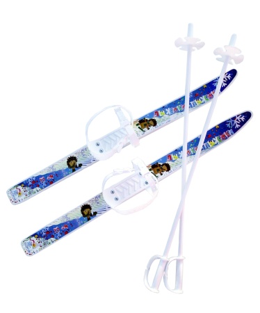 Купить Комплект лыжный детский Лыжики-пыжики с палками в Электроугли 